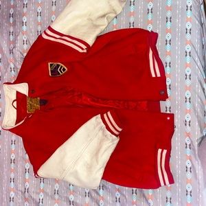 Limited.  Jeans varsity jacket